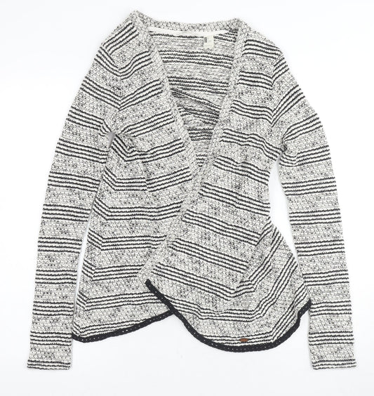 O'Neill Women's Black Striped Cardigan M
