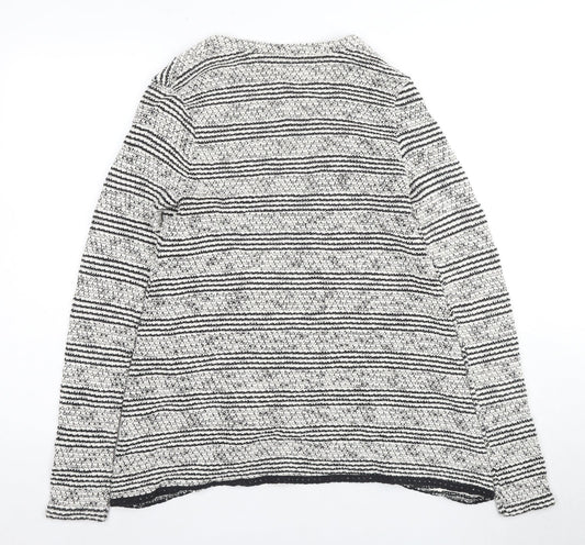 O'Neill Women's Black Striped Cardigan M