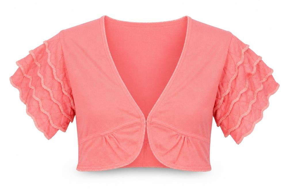 Womens UK 2 Regular Karen Millen Pink Shrug Open-Knit