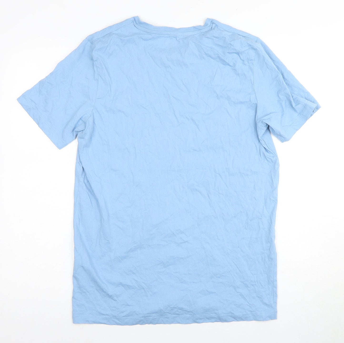 Jack & Jones Men's Blue Slim Fit T-Shirt, L