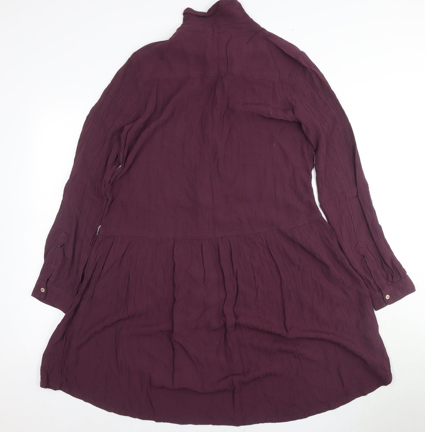 Fat Face Women's Purple Shirt Dress, Size 8, Midi Length