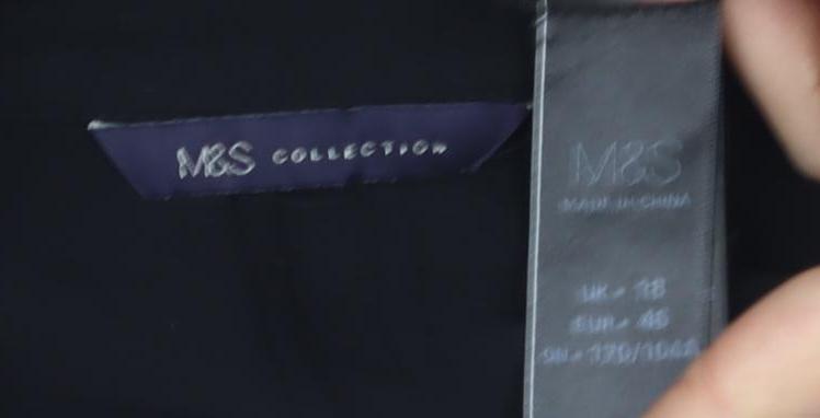 M&S Collection Women’s Black Sequined Blouse XL