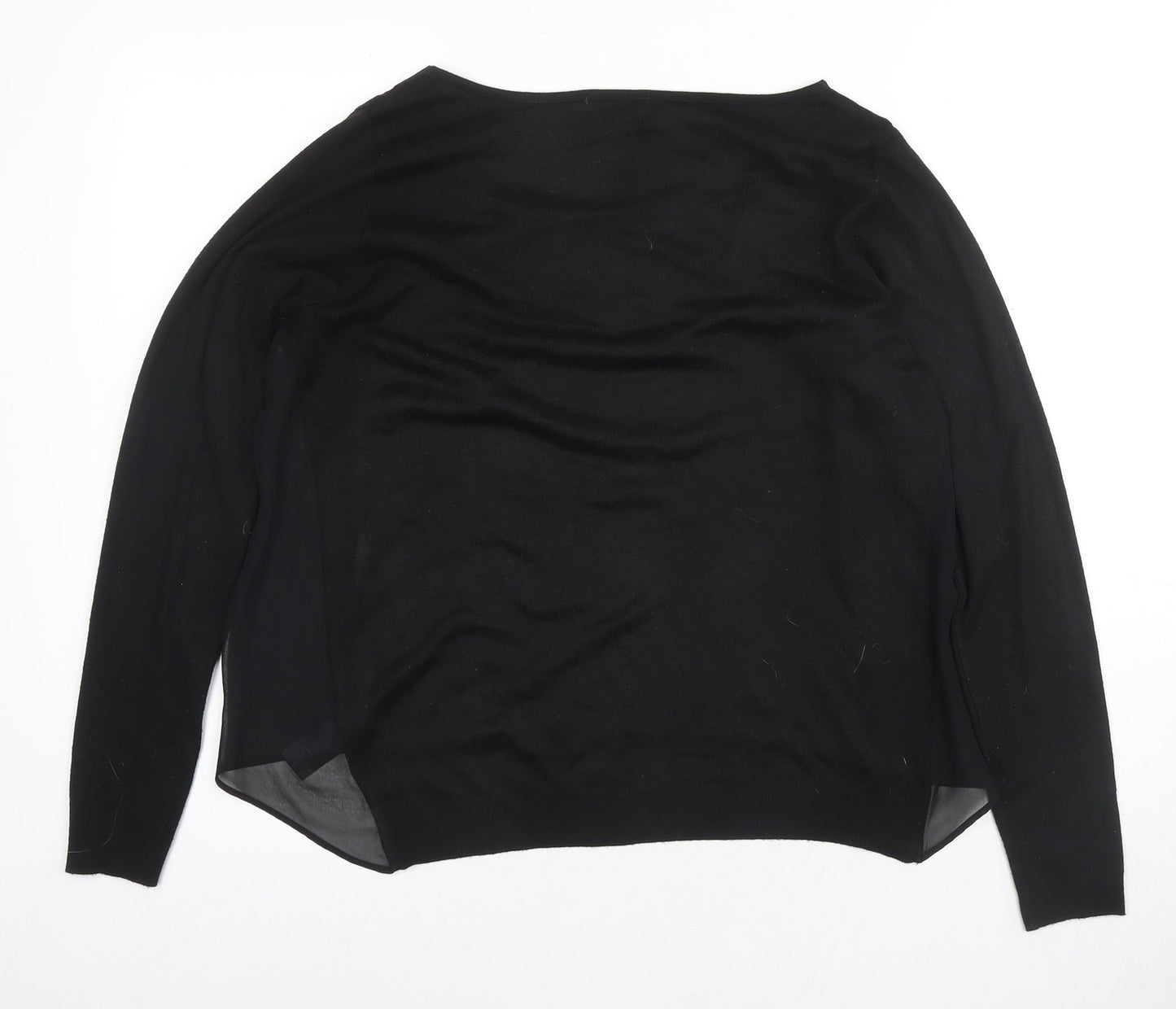 Next Women's Black Long Sleeve Top Size 10