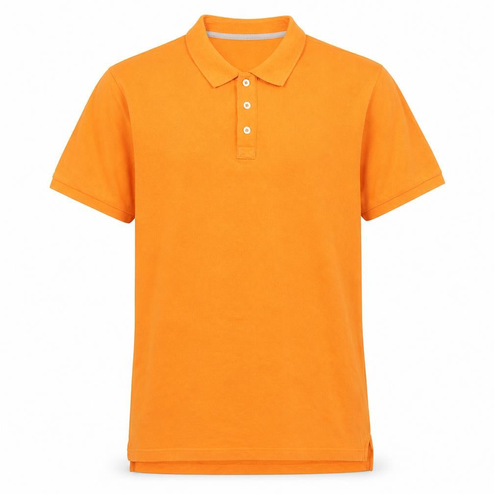 Gap Men's Orange Slim Fit Polo Shirt L