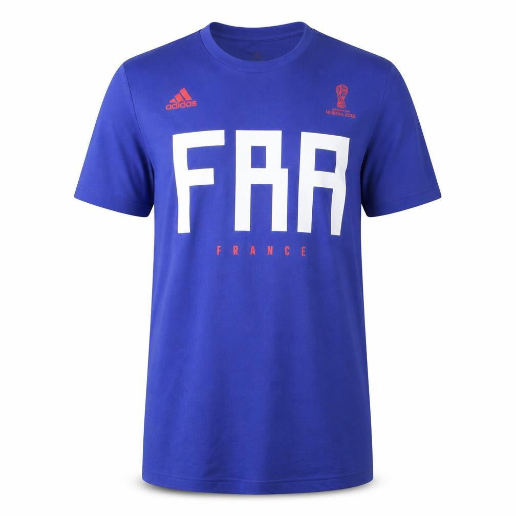 Mens UK Size L adidas Blue  Cotton Blend T-Shirt