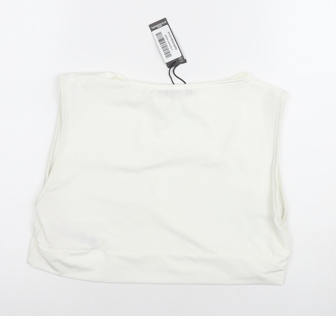 PRETTYLITTLETHING Women's White Sleeveless Blouse Size 18