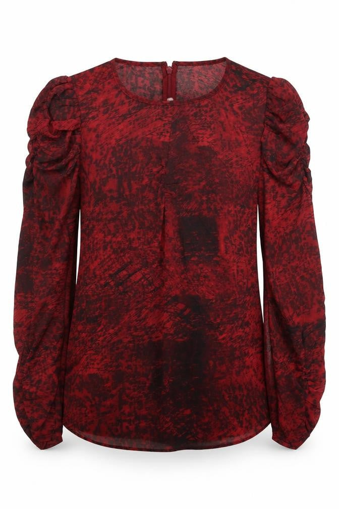 Womens UK Size 8 Whistles Red Silk Blend Blouse
