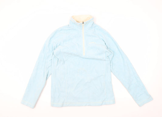 Craghoppers Women's Blue Mock Neck Fleece Sweatshirt Size 6