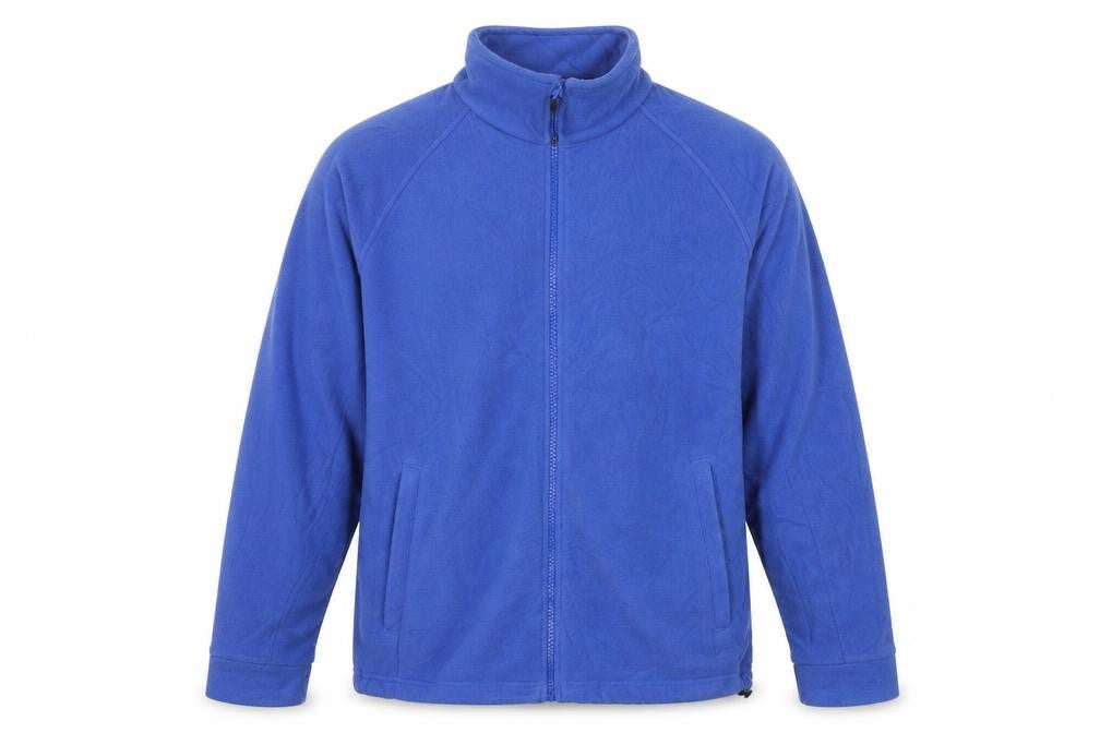 Front view of Regatta Men's Blue Fleece Jacket, size S