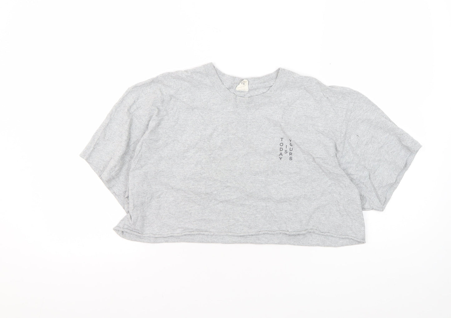 Urban Outfitters Grey Cropped T-Shirt M Casual Style