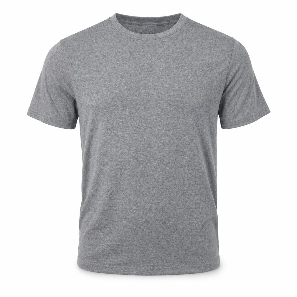 Front view of Maine New England Men's Grey S Cotton Blend T-Shirt