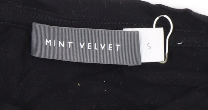 Mint Velvet Women's Black Long Sleeve T-Shirt S