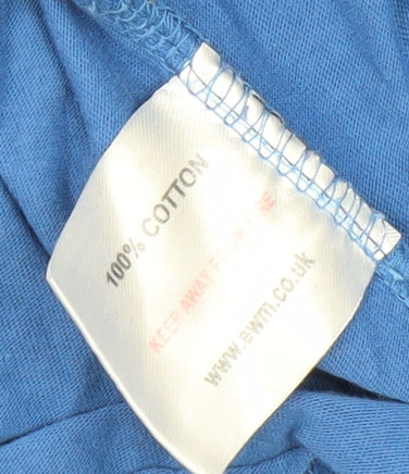 James Pringle Men's Blue Cotton T-Shirt Medium