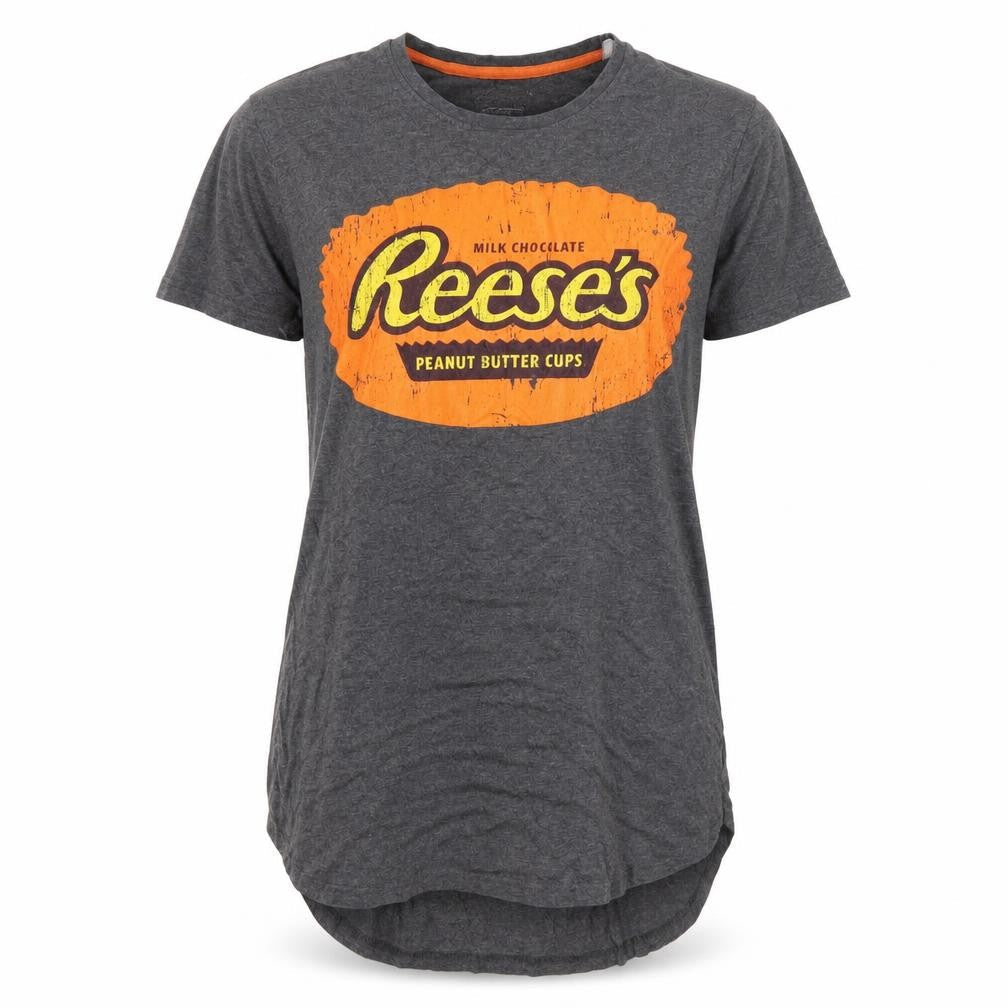 Reese's Women's Grey Graphic Nightshirt, Large, Comfortable