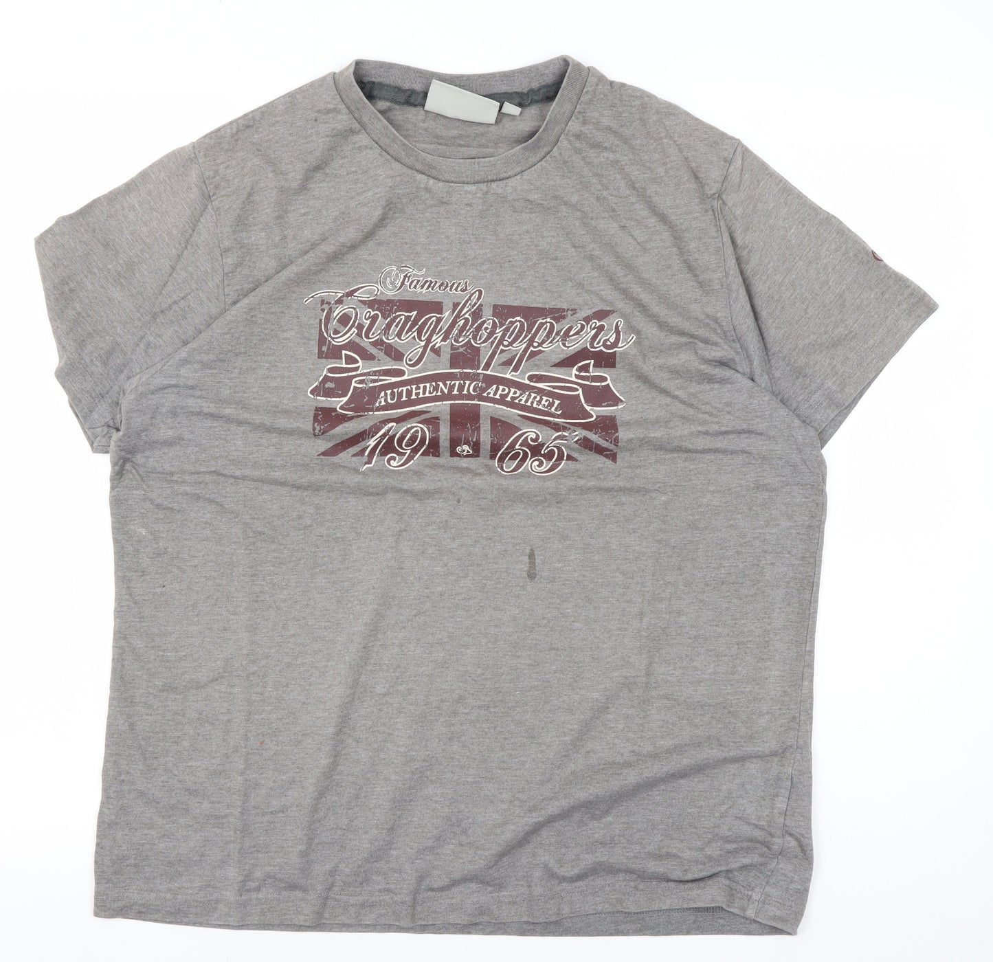 Craghoppers Men's Grey Medium Graphic T-Shirt