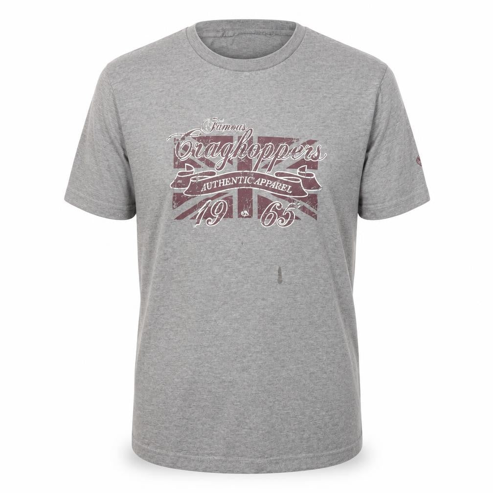 Mens UK Size M Craghoppers Grey  Polyester Blend T-Shirt