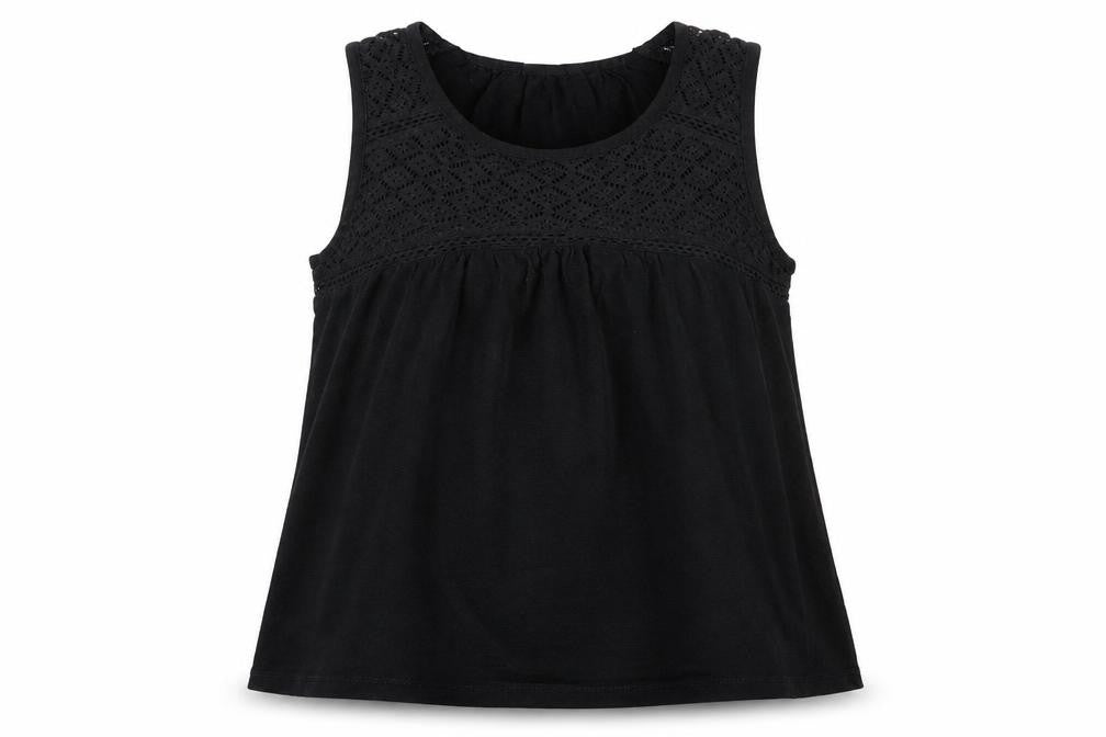 Womens UK Size 2XS Gap Black Cotton Tank