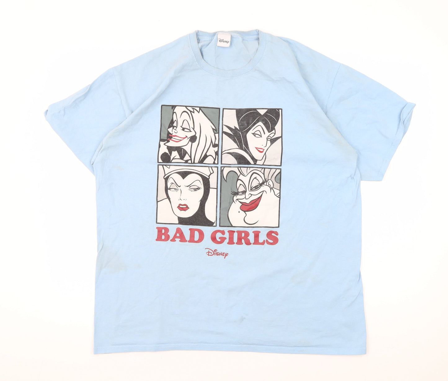 Disney Blue XL Cartoon Crew Neck T-Shirt