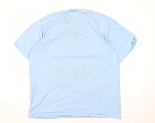 Disney Blue XL Cartoon Crew Neck T-Shirt