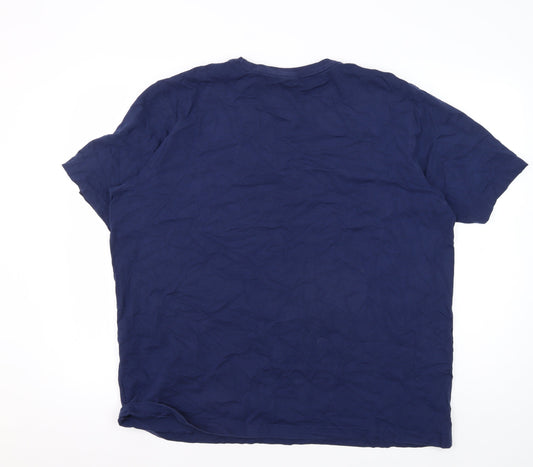 Lands' End Men's XL Blue Beach Graphic T-Shirt