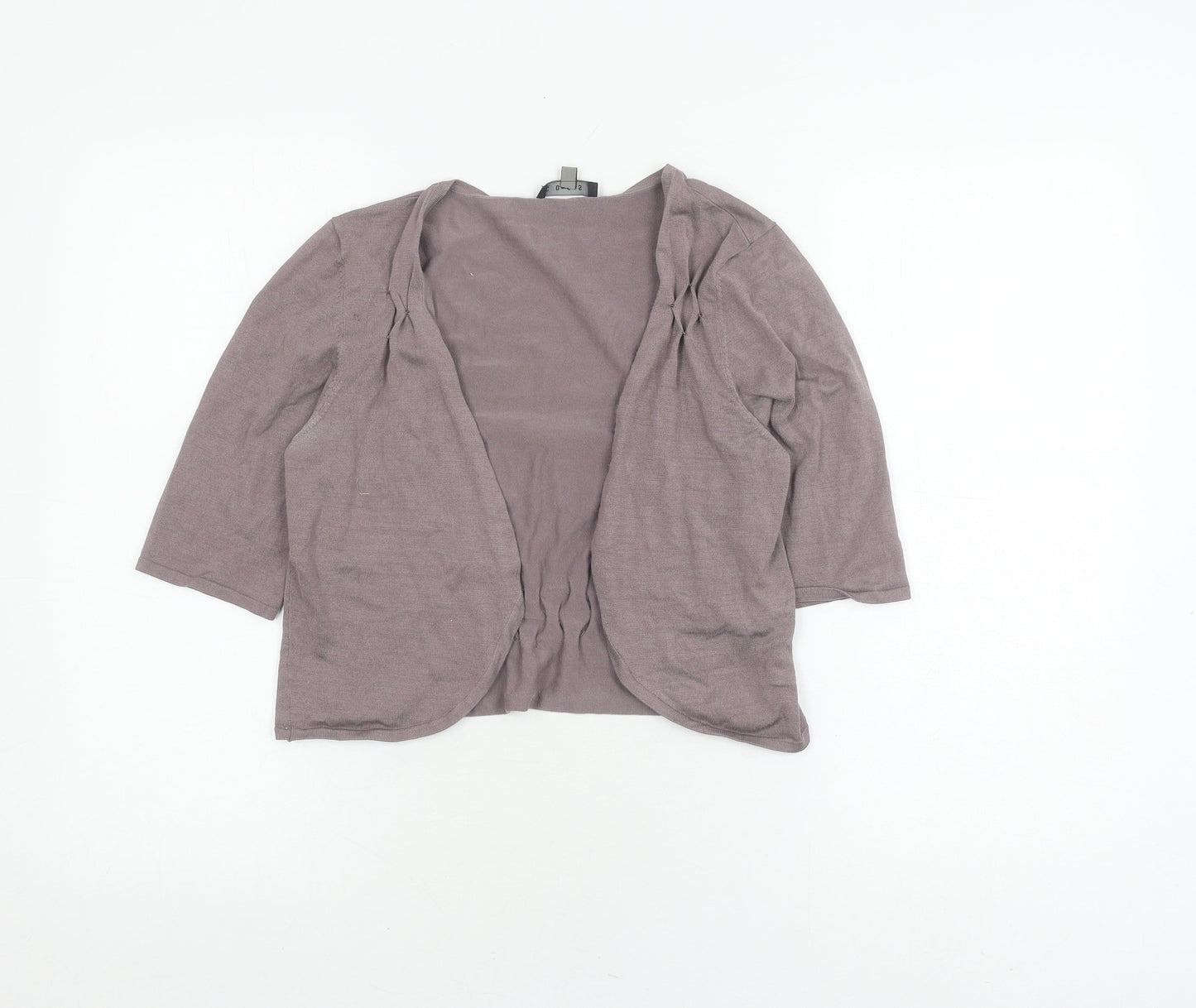 Coast Women's Grey Cardigan 3/4 Sleeve Size 12