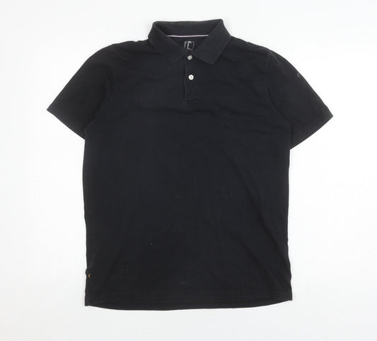 Decathlon Men's Black M Polo Shirt, Casual Cotton