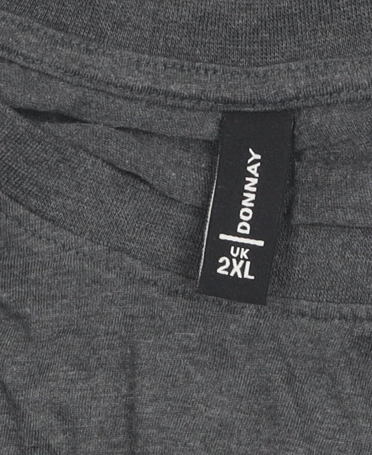Donnay Men's Grey 2XL Crew Neck T-Shirt