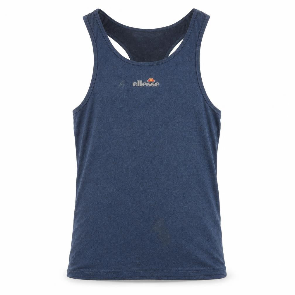 Front view of Ellesse Men's Blue Athletic Tank S