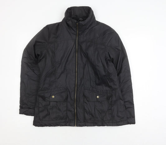 Next Women's Black Puffer Jacket Size 14 Casual