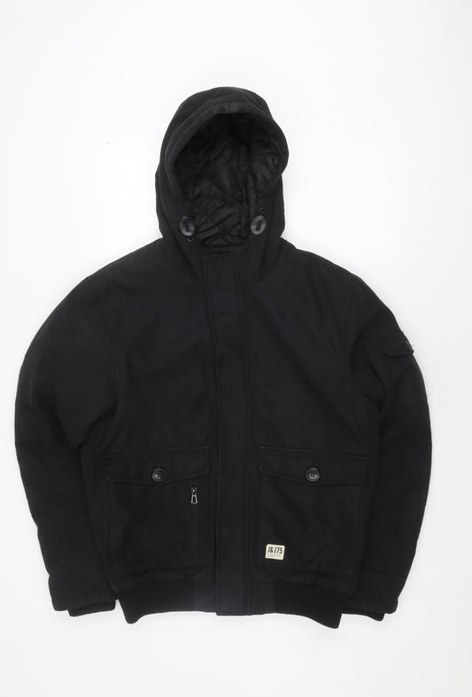 Jack & Jones Men's Black Medium Bomber Jacket