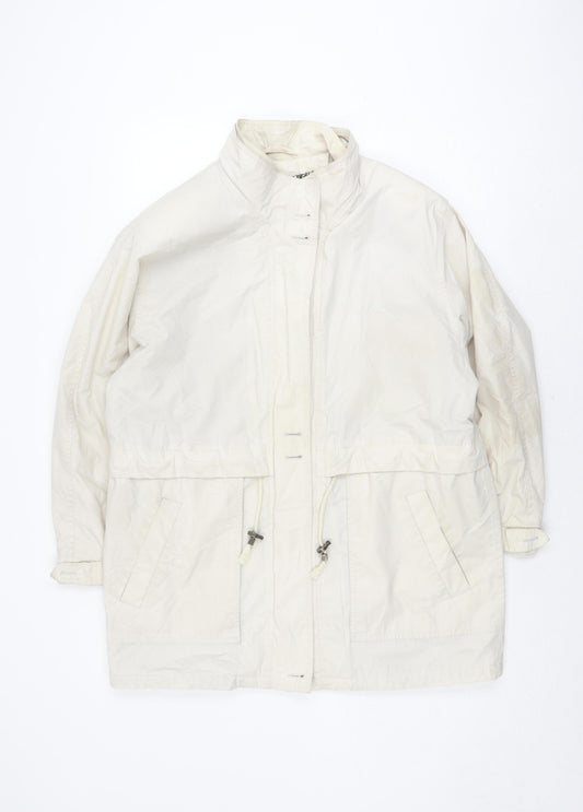 St Michael Women's Beige Parka Size 14 Petite Vintage