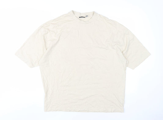 ASOS DESIGN Men's Beige Graphic Print T-Shirt M