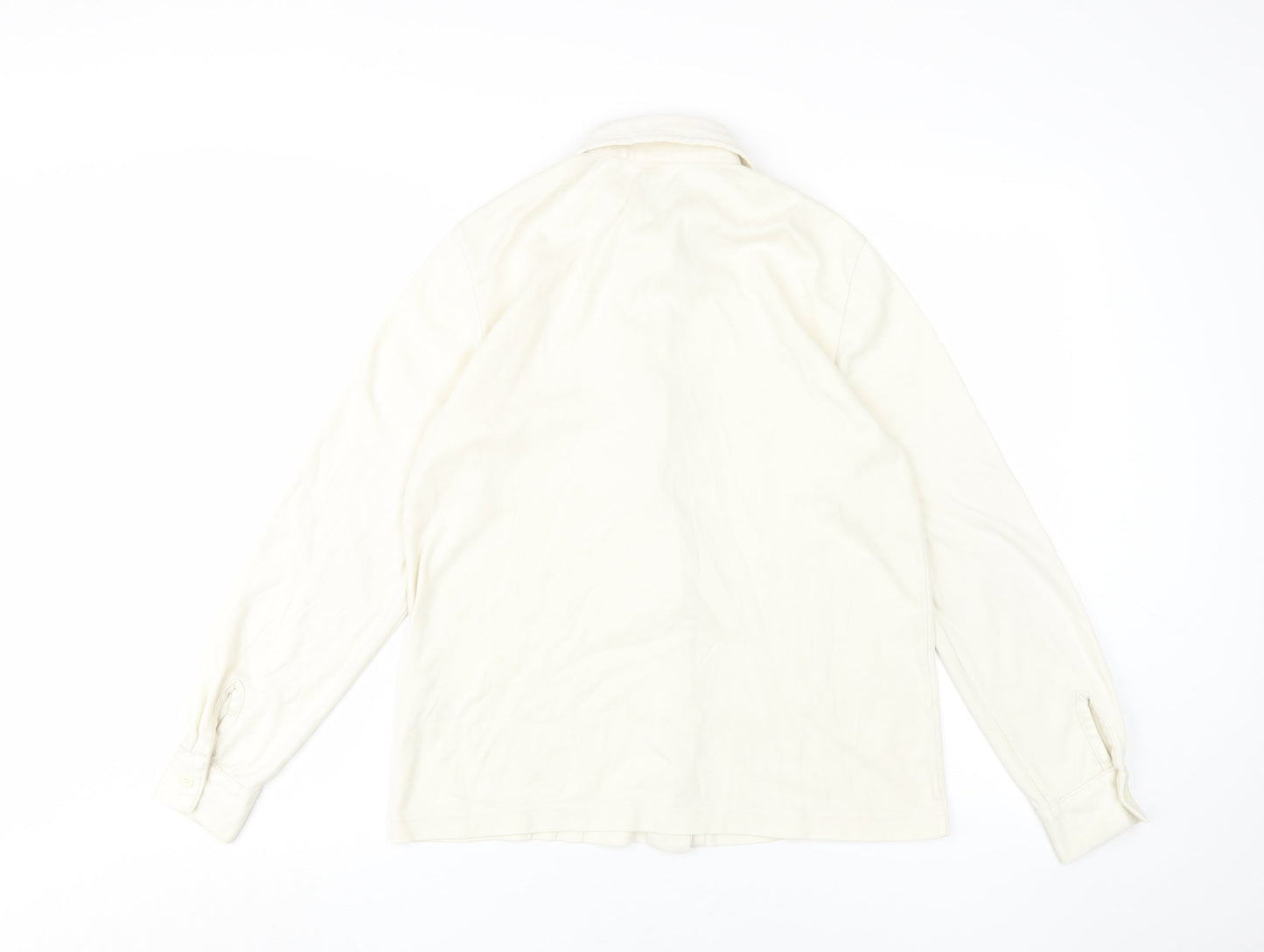 Damart Women's Ivory Button-Up Size 10 Classic Shirt