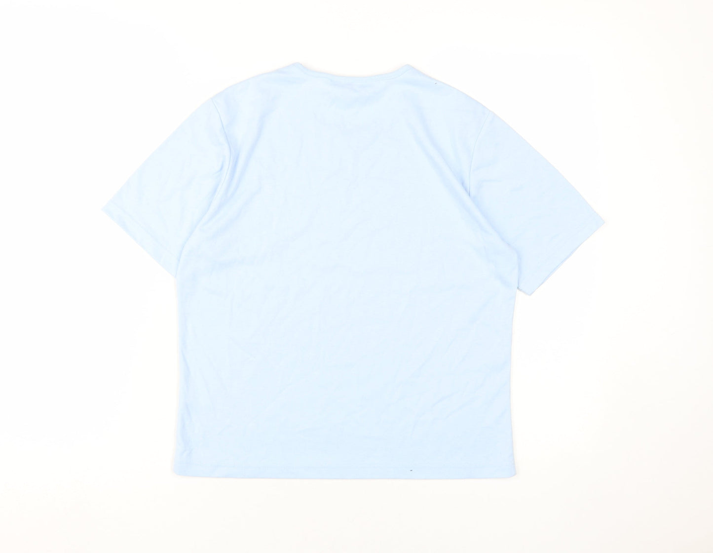 TIGI Women's Blue Basic T-Shirt, Size M, Casual Wear