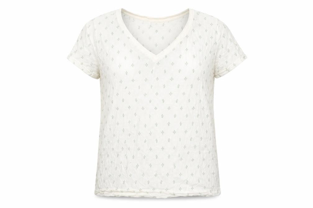 Womens UK Size S Gap Ivory Cotton Blend T-Shirt