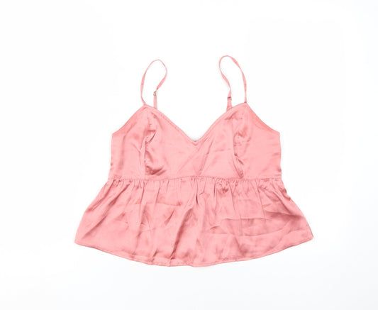 Hollister Women’s Pink Camisole, Medium, Satin Tank