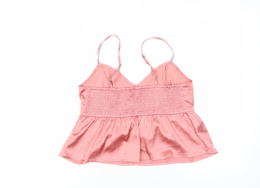 Hollister Women’s Pink Camisole, Medium, Satin Tank