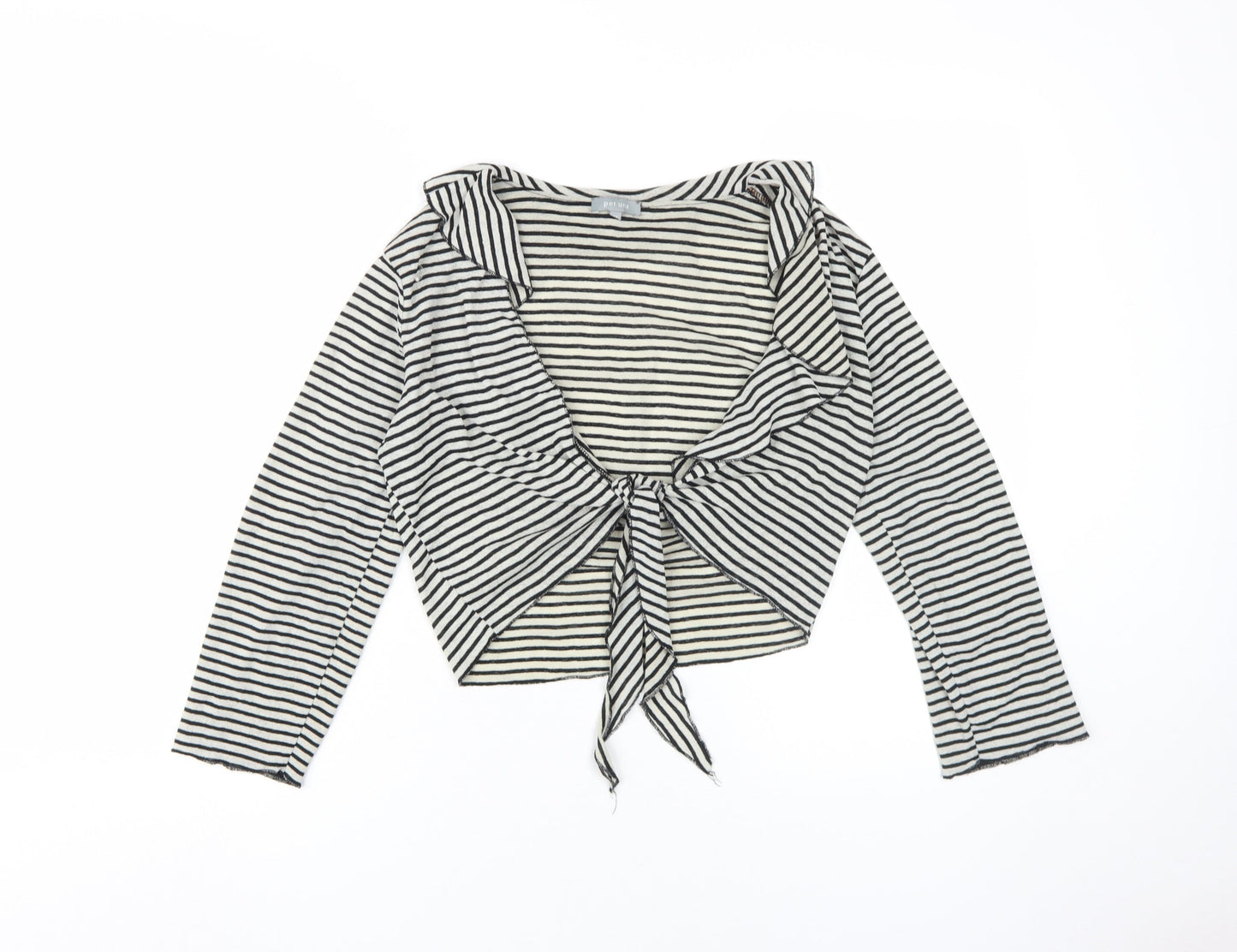 Per Una Women’s Black Striped Cardigan Size 12