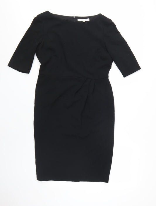 L.K. Bennett Women's Black Pencil Dress, Size 12, Knee Length