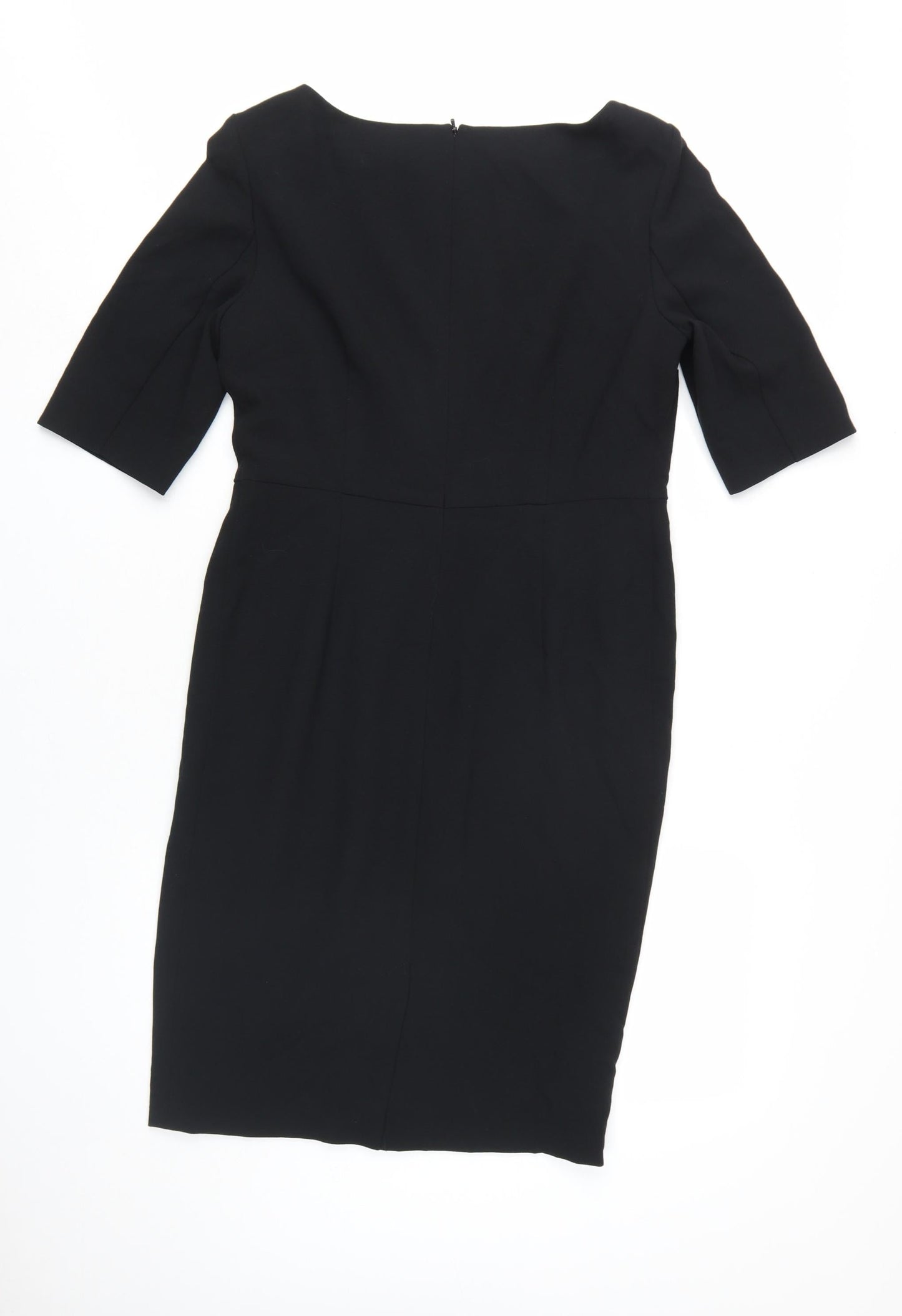 L.K. Bennett Women's Black Pencil Dress, Size 12, Knee Length