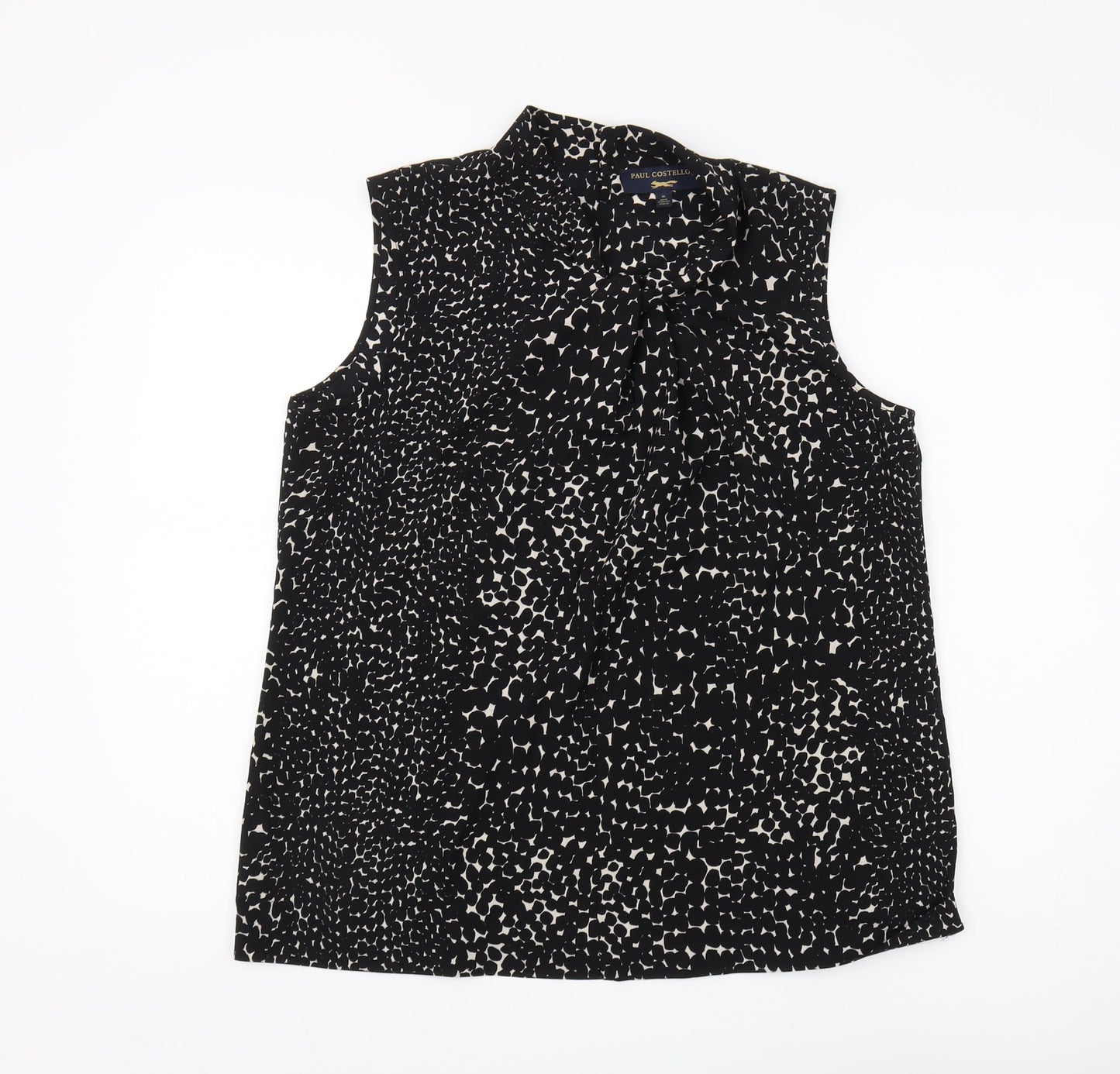 Paul Costelloe Women's Black Sleeveless Blouse Size 16