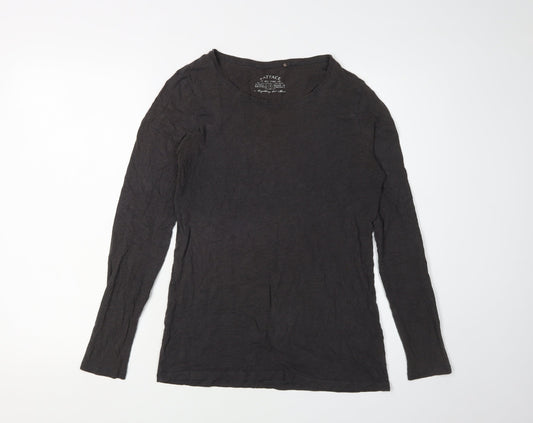 FatFace Women's Grey Long Sleeve Basic Top