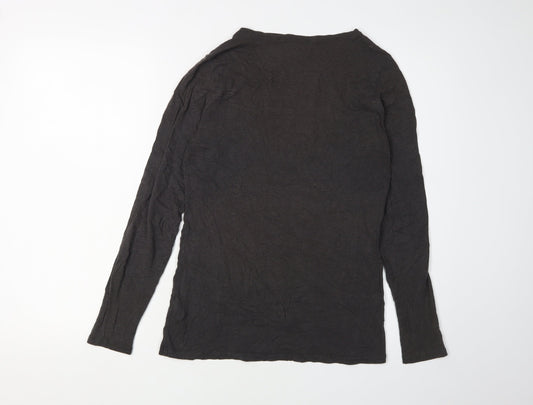 FatFace Women's Grey Long Sleeve Basic Top