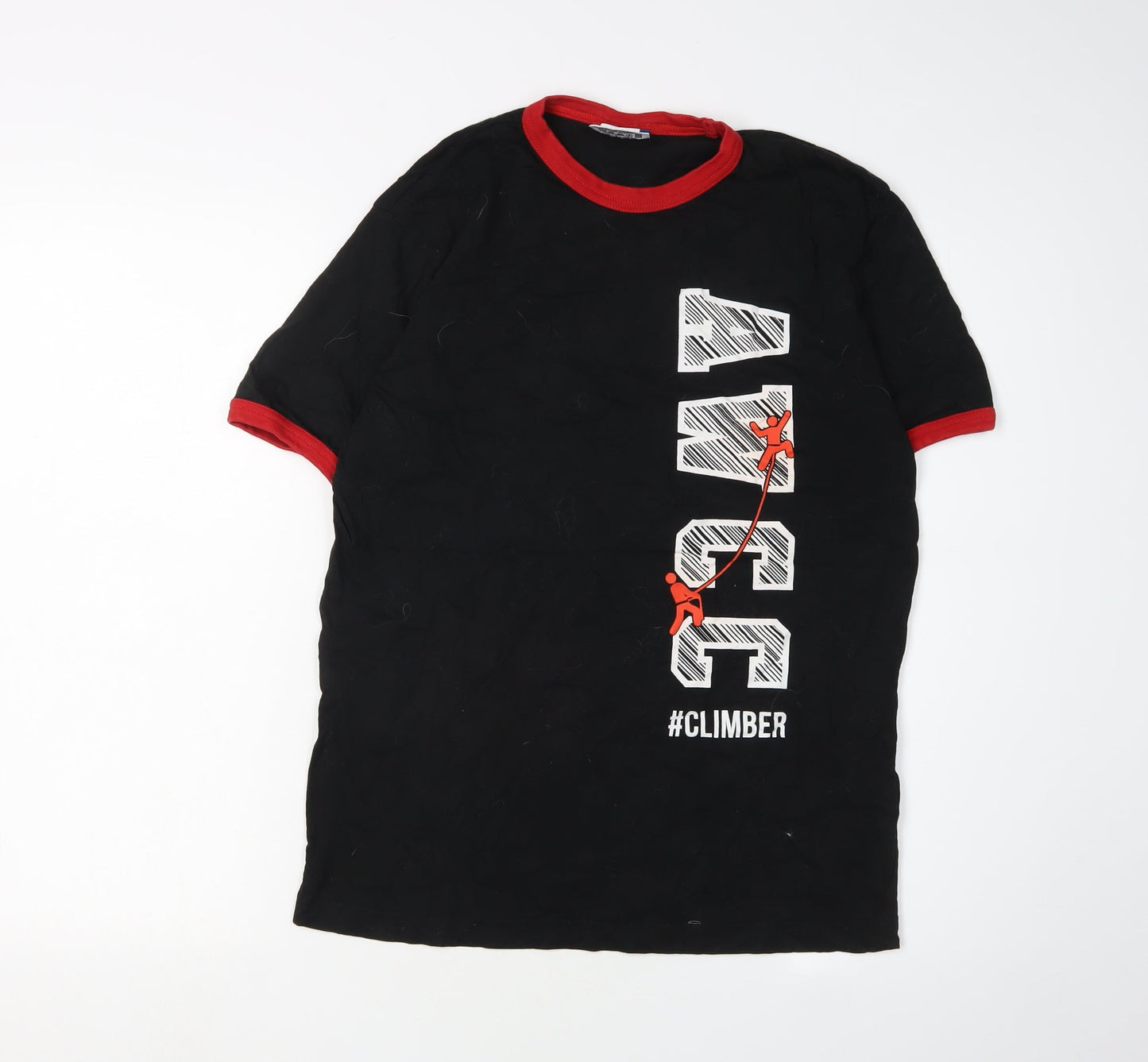 Clique Men's Black Medium Ringer Climbing T-Shirt