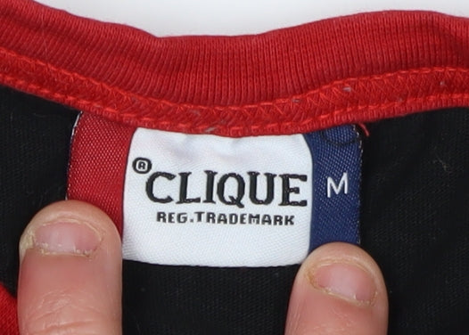 Clique Men's Black Medium Ringer Climbing T-Shirt
