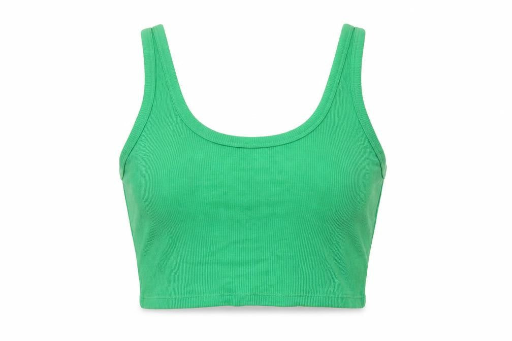Womens UK Size S Brave Soul Green Cotton Tank