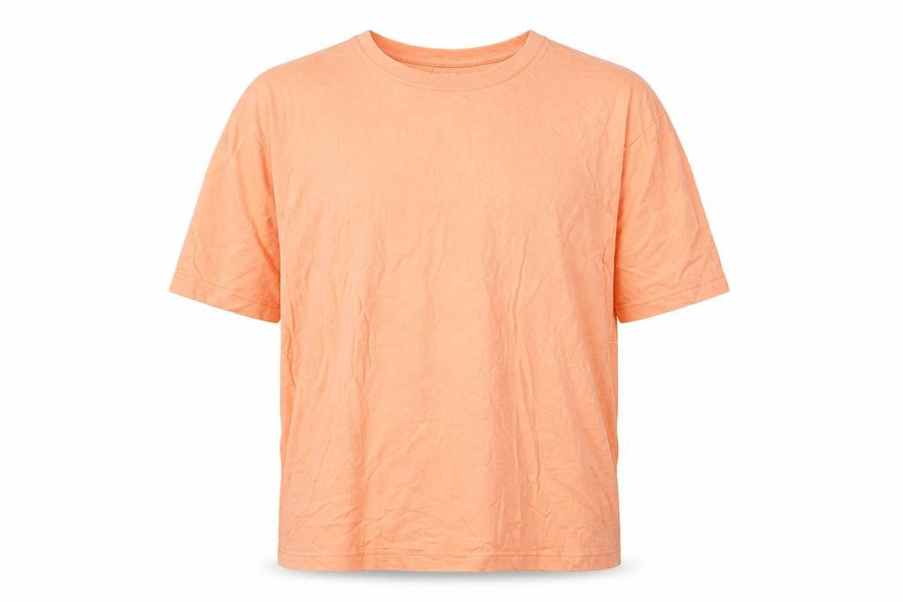 John Lewis Men's Orange Cotton Crew Neck T-Shirt