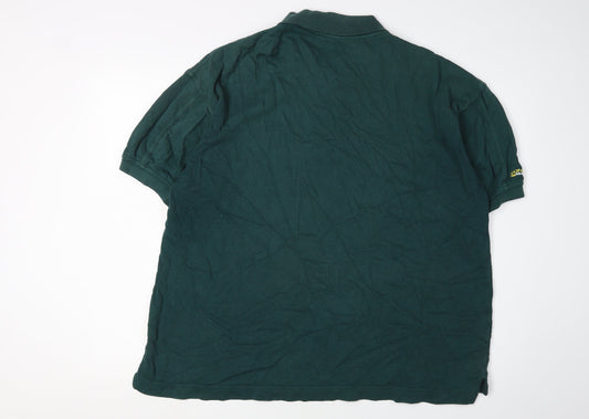 Donnay Men's Green Polo Shirt L Casual Cotton Logo