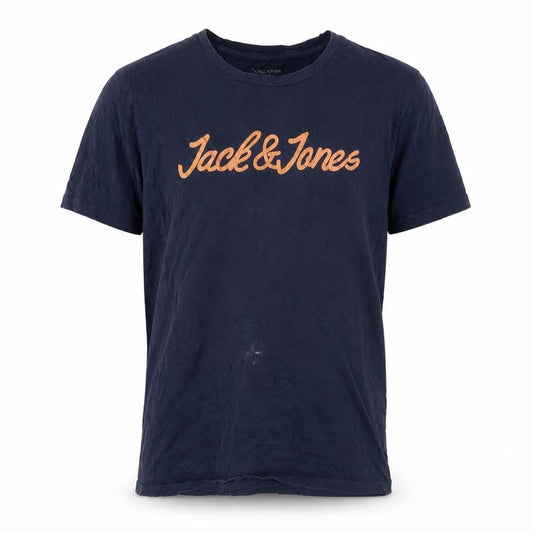 Mens UK Size L JACK & JONES Blue  Cotton T-Shirt