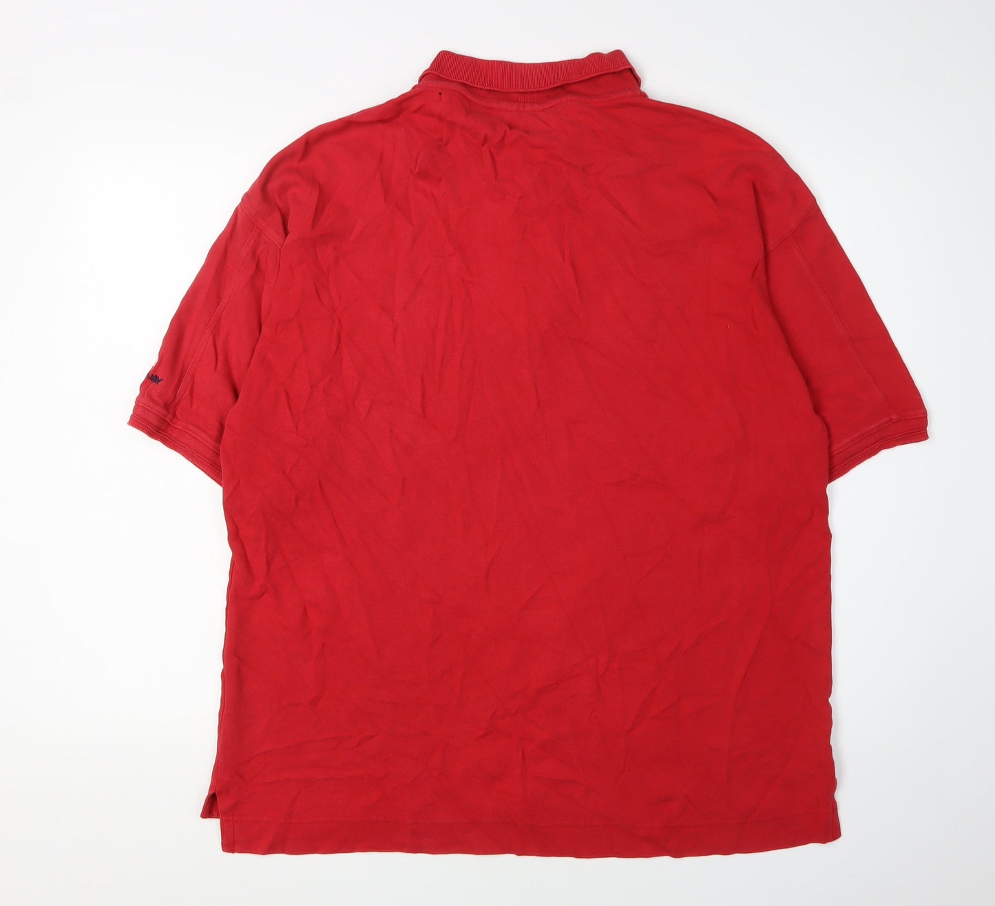Donnay Men's Red Large Short Sleeve Polo Shirt